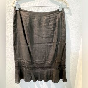 Ann Taylor Loft Linen Skirt size 6P